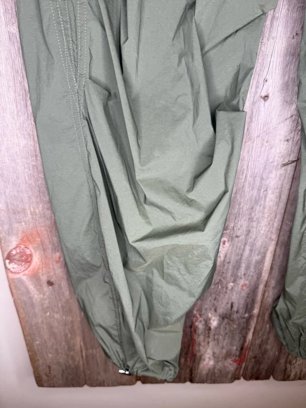 YPB Abercrombie & Fitch Olive Drawstring Utility Balloon Pants Small - Picture 4 of 10